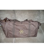 Thirty-One Brown W/Embroidered H XXL Tote EUC HTF - £40.75 GBP