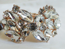 M. Haskell INC International Concepts Crystal Cluster rose gold color Bracelet - £22.92 GBP