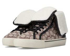 COACH Citysole Jacquard Fold Over High Top Sneaker Boots Women&#39;s 9 - £89.88 GBP