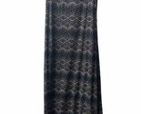 Stoosh  Maxi Skirt Womens Size Medium Knit Black Tan White Geometric - £10.80 GBP