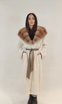 handmade mink fur coat. custom order including. mink coat. sable hood. - £1,523.48 GBP