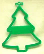 Oversized Green Christmas Tree Cookie Cutter Green 8&quot; Jumbo - £6.22 GBP
