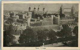 Aerial View Postcard Tower of London, England RPPC - £8.84 GBP