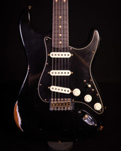 Fender CS Limited Edition Roasted Alder Dual- Mag Strat, Relic Aged Black - £4,176.36 GBP