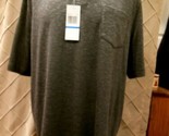 NWT AXIST XL Steel Gray Black Men&#39;s Polo Golf Short Sleeve Shirt - $19.79