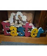 Metal Sign   19 x 32 Large metal rabbit Easter sign  OOAK - $1,292.46 MXN