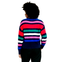 Women&#39;s Crew-Neck Fuzzy Pull-Over Sweater ~ A New Day Striped (Size-3X) ~ NEW!!! - £14.78 GBP