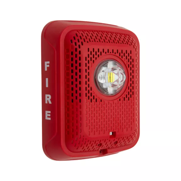 System Sensor SPSRLED Speaker/Strobe, Wall Mount, Red, FIRE Lettering - $1,803.02 MXN