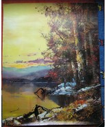 Golden Woodlands 4 Large Art Prints 1970&#39;s  Michael N.Y. Fall Art 30*24 ... - $122.13 CAD