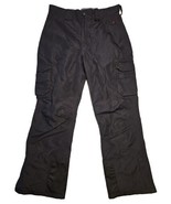 Alpine Design Ski Pants Mens L Black Nylon Water Wind Resistant Insulated - $35.50