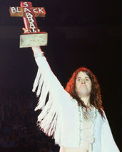 Ozzy Osbourne Black Sabbath Holding Up Cross Col 8x10 Photo - £7.81 GBP