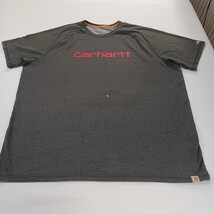 Carhartt Force Relaxed Fit Men's Gray Cotton Blend Short Sleeve T-Shirt Size 2XL image 12