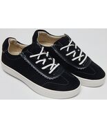 Spenco Camden Sz 6 W WIDE EU 36 Women&#39;s Suede Shoes Scalloped Trim Sneak... - $44.54