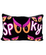 Members Mark Spooky Eyes Halloween Purple Glitter Black Soft Velvet Pill... - €29,92 EUR