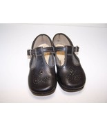 Baby shoes Black Mary Janes 1 buckle T strap vintage unknown size USED - $404.39 MXN