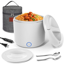 Electric Lunch Box Food Heater, 1.2L/41oz Heated Lunch Boxes for Adults, 12V/24V - £110.00 GBP