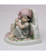 NBM BAHNER STUDIOS AG &quot;I HAVE ONLY ONE WISH&quot; 1998 GIRL FIGURINE w/Flower... - €9,00 EUR