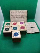 Collectible VTG Kusan Karillon Musical Blocks Toy Instrument Set of 7 w Music - £28.96 GBP