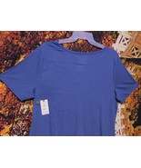 WOMEN&#39;S SHORT SLEEVE V-NECK TEE BY TERRA &amp; SKY / SIZE 1X (16W-18W) - £3.98 GBP