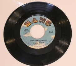 Paul Davis 45 Ride Em Cowboy - I&#39;m The Only Sinner Bang Records - £3.98 GBP