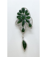 Natural Untreated Burmese Type A Jade Pear Pendant/Brooch, Authenticatio... - $7,795.00