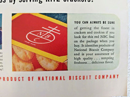 Life Magazine Print Ad April 1940 Ritz Crackers 14&quot; x 10.5&quot; - $14.85