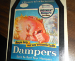 Wacky Packages Dampers Sticker Series 4 Tan Back 1973 - $9.89