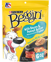 Purina Beggin&#39; Strips Bacon and Peanut Butter Flavor 36 oz (6 x 6 oz) Purina Beg - £52.33 GBP