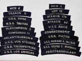 United States Navy, U.S.N. Shoulder Arcs, Grouping Of 20 Arcs, Group #4 - £11.80 GBP