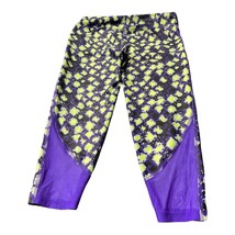 Under Armour Girls HeatGear Printed Leggings Color Purple/Neon Size L - $67.64