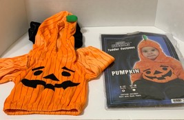 Hidden Illusions Pumpkin Costume Child Size 6-12 Months Halloween Orange Hoodie - £11.19 GBP