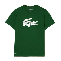 Lacoste Lettering Big Croc T-Shirts Men&#39;s Tennis Sports Tee Casual TH893754G291 - £68.69 GBP