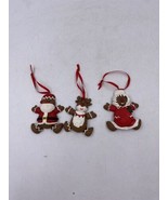 Set of 3 House of Lloyd 1996 Around the World Gingerbread People Santa, ... - £18.54 GBP