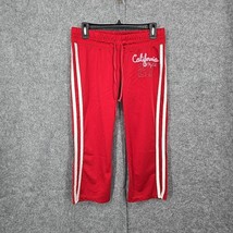 Vintage Hollister Pro Sport Womans Activewear Capri Small Red Embroidered Logo - $15.73