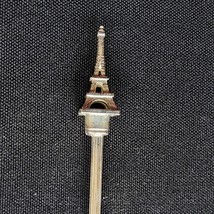 Eiffel Tower Paris France Collector Souvenir Spoon 4.5&quot; (11cm) Silver Plated - £7.58 GBP