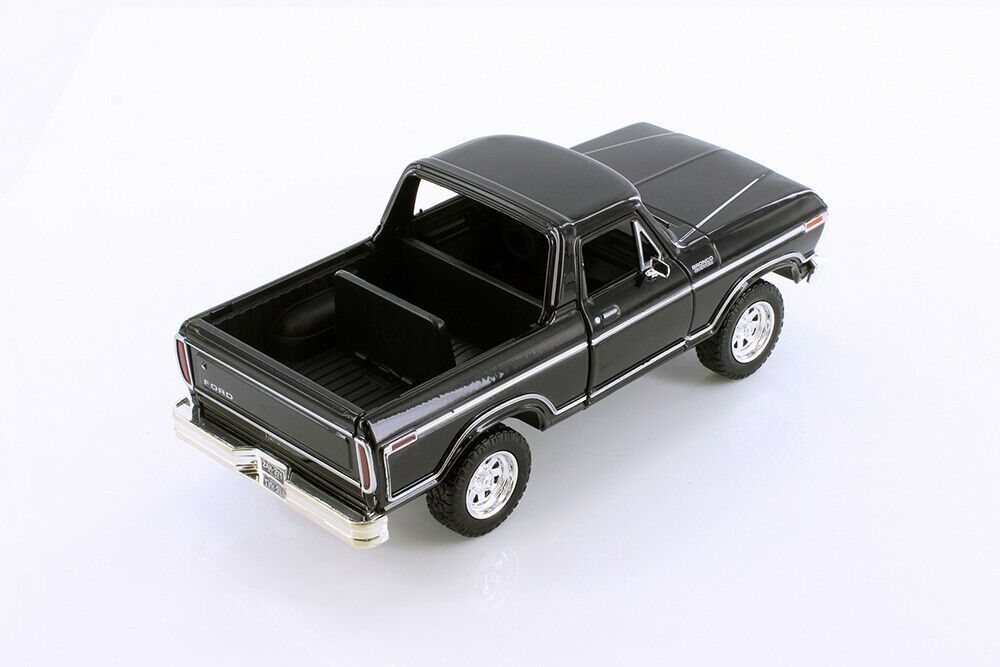 1978 Ford Bronco Pickup - BLACK - 1/24 Scale Diecast Model - Motormax w/ BOX Item image 7