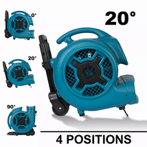 XPOWER CFM 3 Speed Air Mover, Carpet Dryer, Floor Fan, Blower - £361.17 GBP