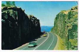 Ontario Postcard Lake Superior Kama Rock Cut Trans Canada Highway - $2.96