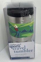 New In Package Golf Golfers Travel Mug Sports Stainless Steel - £9.59 GBP