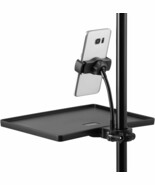 2-In-1 Microphone Stand Tray With Phone Holder, Clamp-On Mic, Stage Perf... - $30.92
