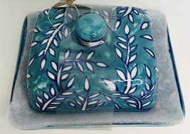 Butter Dish &amp; Lid Handmade Indigo Turquoise Ceramic made in India RARE New - £20.14 GBP