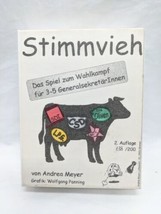 German 2nd Edition Stimmvieh Voting Cow Political Card Game Complete 138... - £77.67 GBP