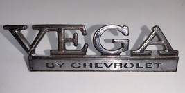 Vega by Chevrolet Chrome Car Emblem Ornament Badge 9614435 4 inches Vintage - £12.01 GBP