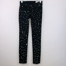 Rag &amp; Bone Jeans Womens Black White All Over Paint Splatter 24 - £26.89 GBP