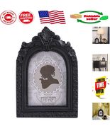 Elegant Black Mini Picture Frame 2.5x3.5 – Tabletop &amp; Wall Mounted Gothi... - $26.46 CAD