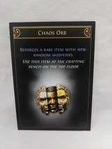 Path Of Exile Exilecon Chaos Orb Currency Crafting Trading Card - £155.69 GBP