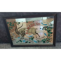 Vintage 1960s Ramsdens Brewery Large Framed Mirror 35 x 26 In Bar Pub Ma... - $379.05