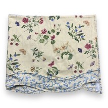 Waverly Williamsburg Blair Gardens Scalloped Floral Valance Yellow 78&quot; X... - £21.39 GBP