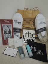 American Club Kohler WI Slippers / Waters Spa Kit / Bags / Brochure Souvenir - £14.38 GBP