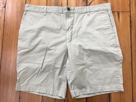 Dockers Classic Cotton Khaki Mens Chino Flat Front Shorts 42 43 x 10 - £21.10 GBP